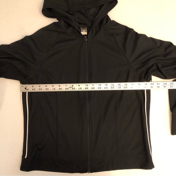 Cheetah Athletic Lightweight Black Hooded Zip-Up Jacket Size L - Picture 3 of 6